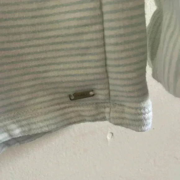 O’Neill teal and white terry sweatshirt. - Picture 6 of 6
